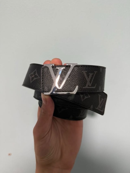 Louis Vuitton Other - Louis Vuitton Black Monogram LV Logo Belt
